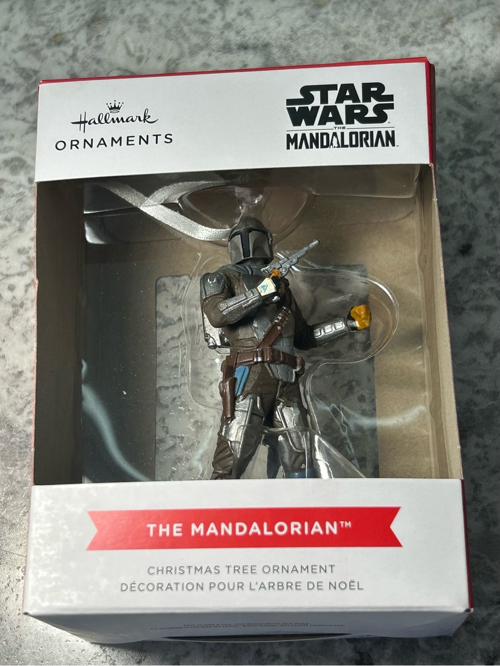 Hallmark The Mandalorian Ornament in Silver, Brown, Blue